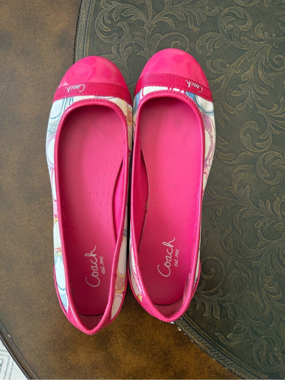 Vintage Coach Cecile ballet flats